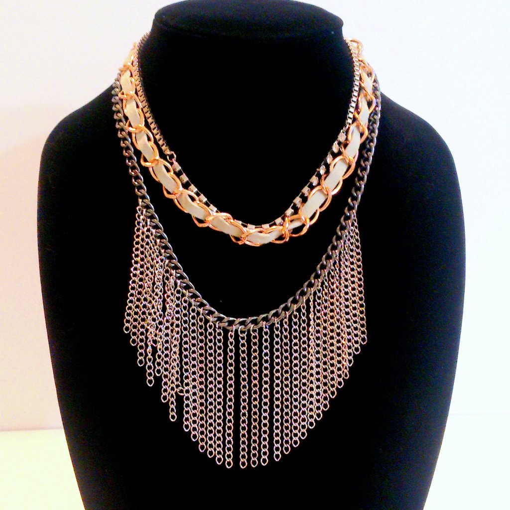 J Lo Jennifer Lopez Multi Strand Necklace *